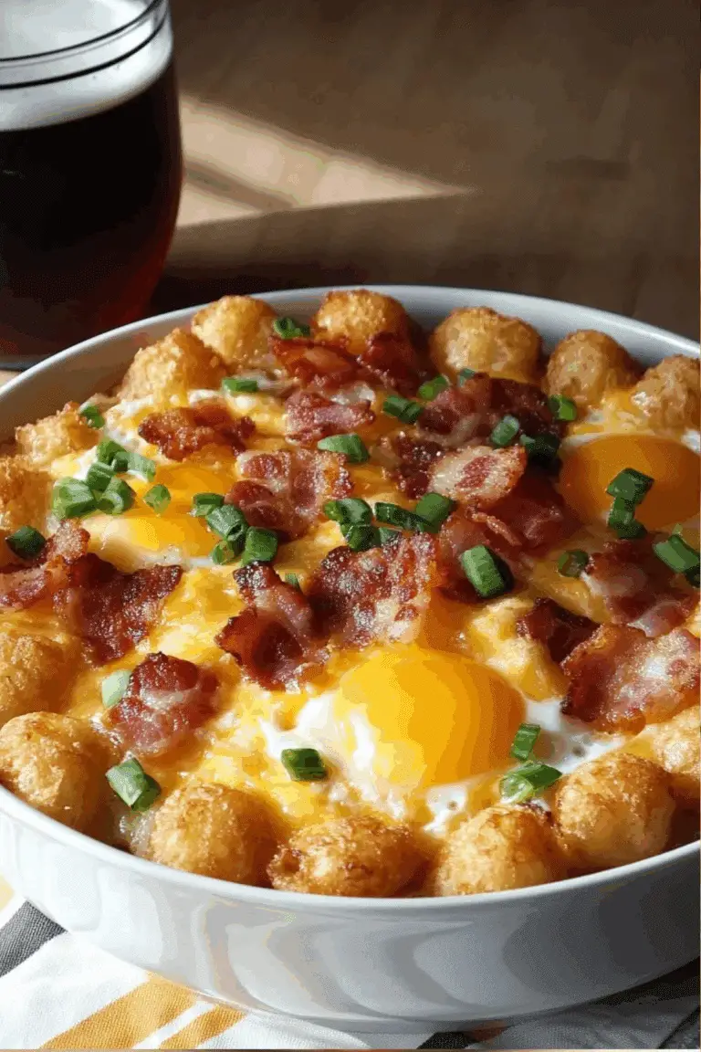 Bacon, Egg, and Tater Tot Casserole