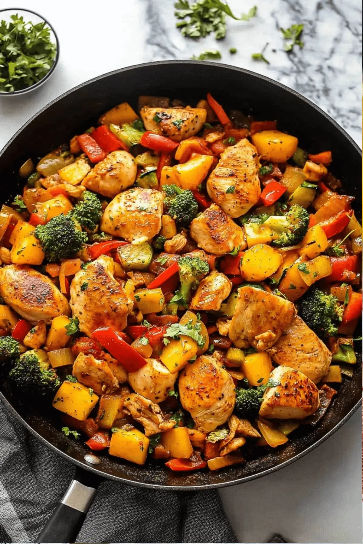 Chicken and Vegetables Skillet
