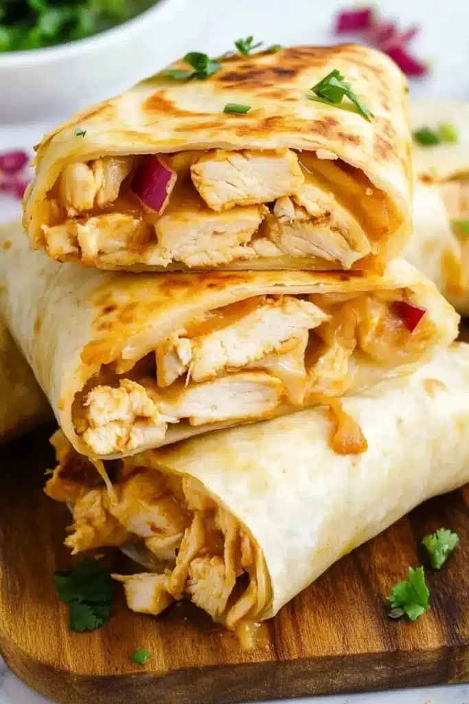 Easy Chicken Wraps Easy Chicken Wraps