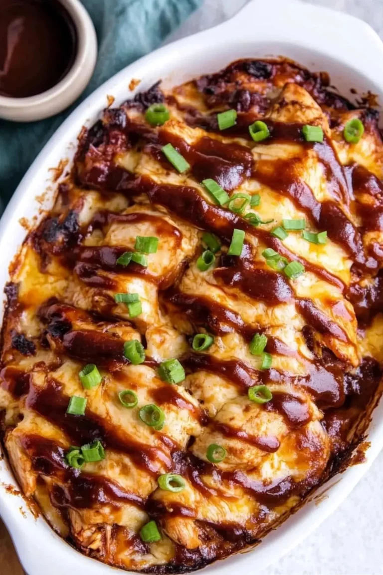Keto BBQ Chicken Casserole