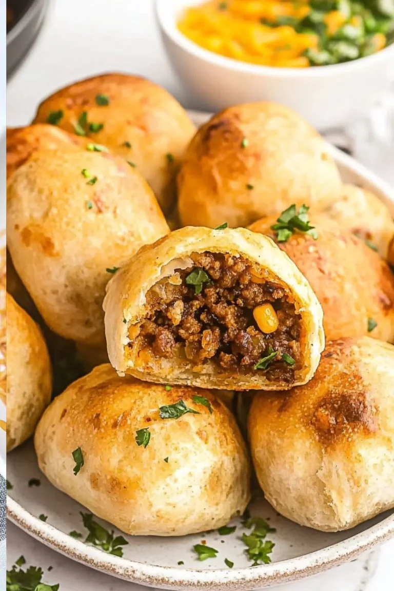 air fryer taco bombs with cheesy filling