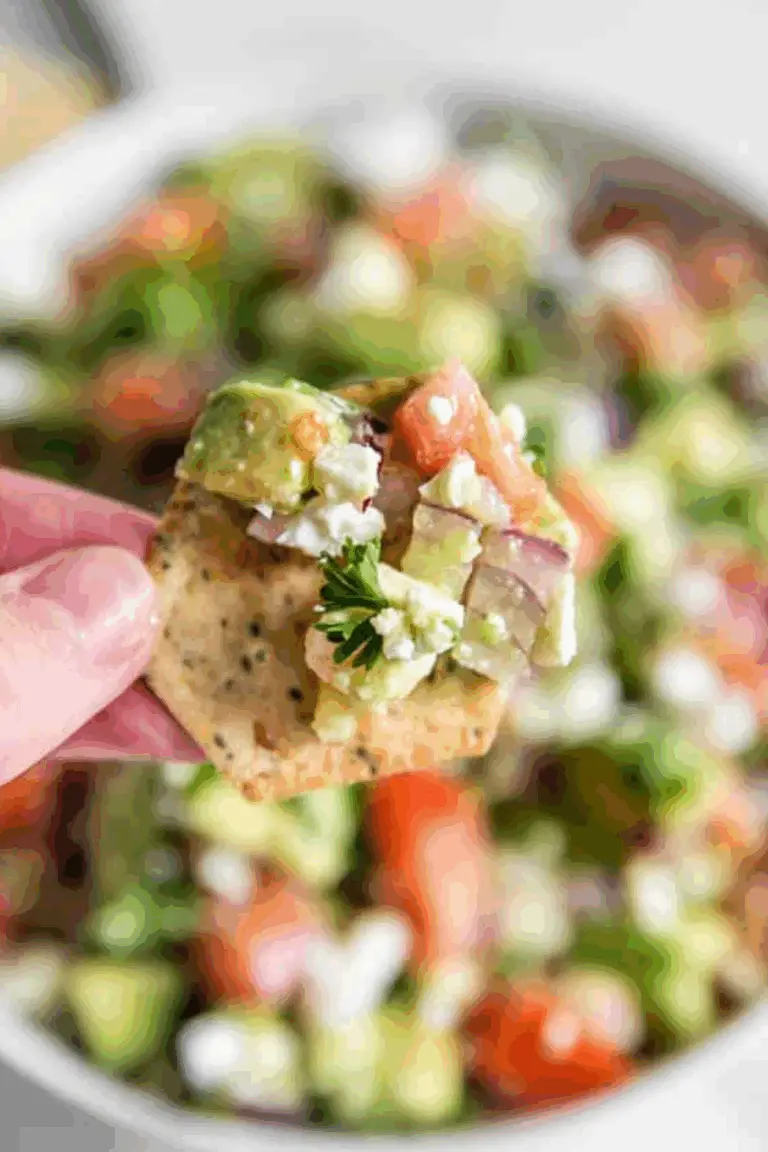Avocado Feta Dip - creamy and healthy snack