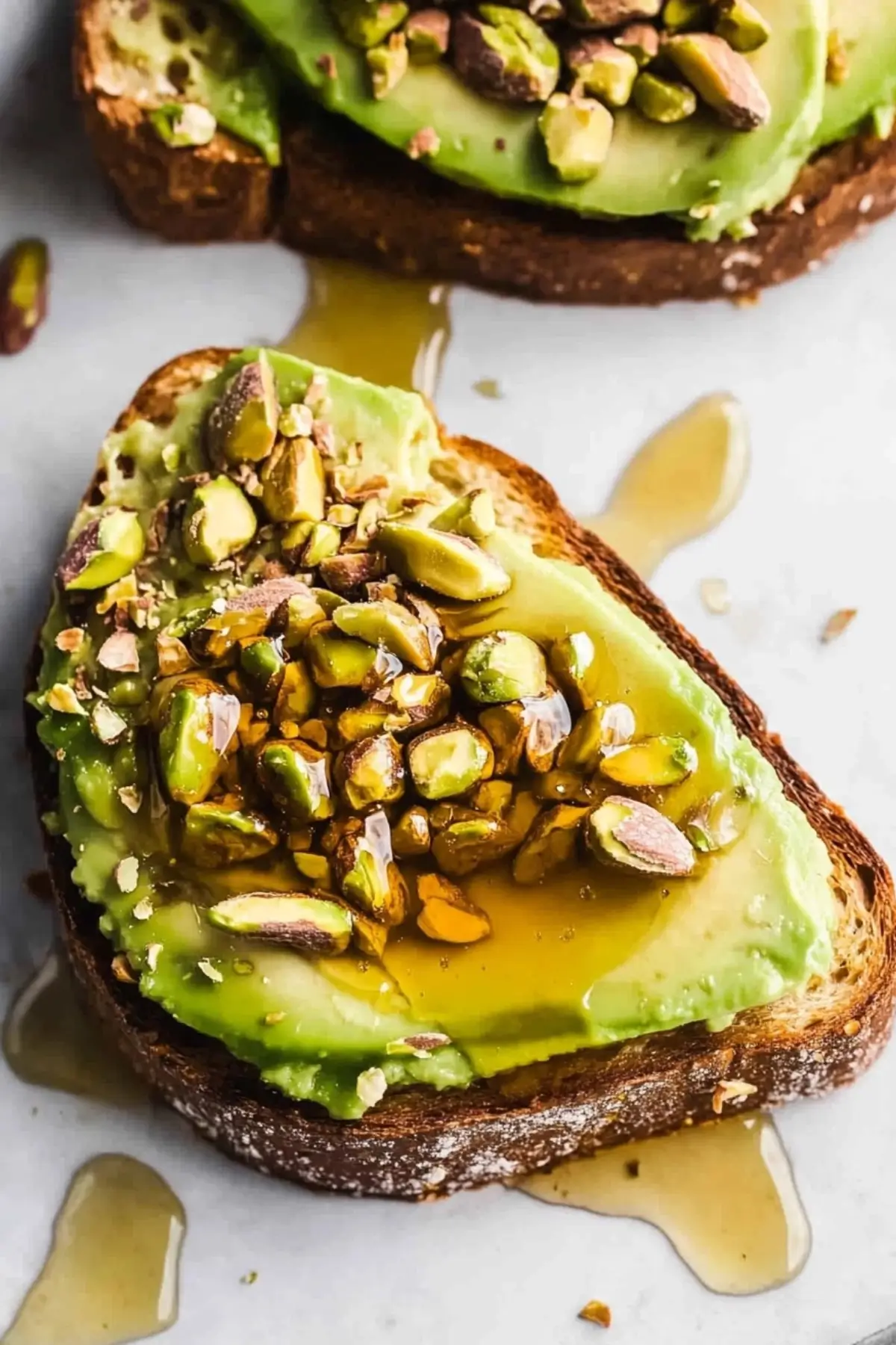 Avocado Toast with Honey and Pistachios