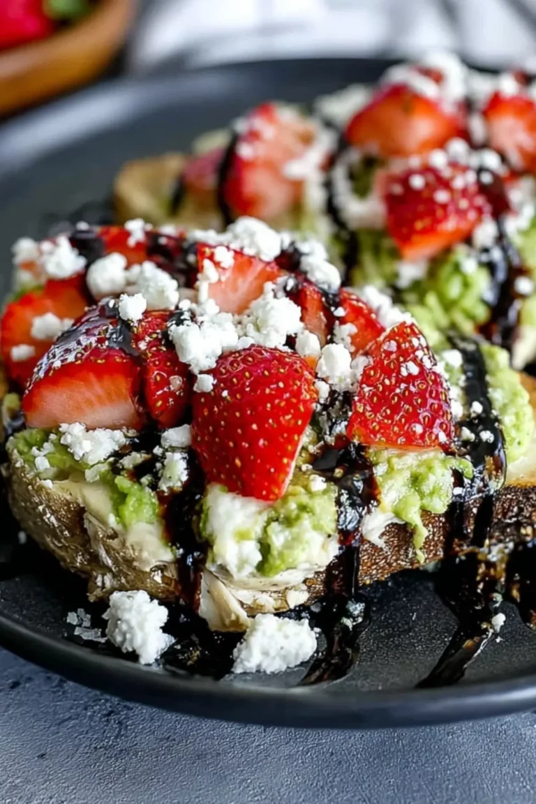 Balsamic Strawberry Avocado Toast recipe