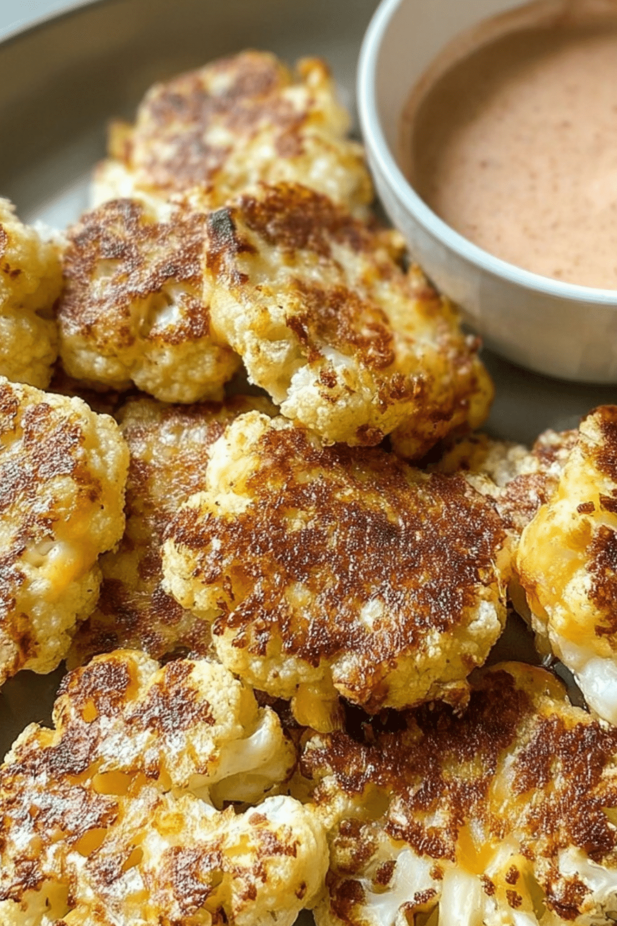Cheesy Cauliflower Bites - crispy, golden, and cheesy bites