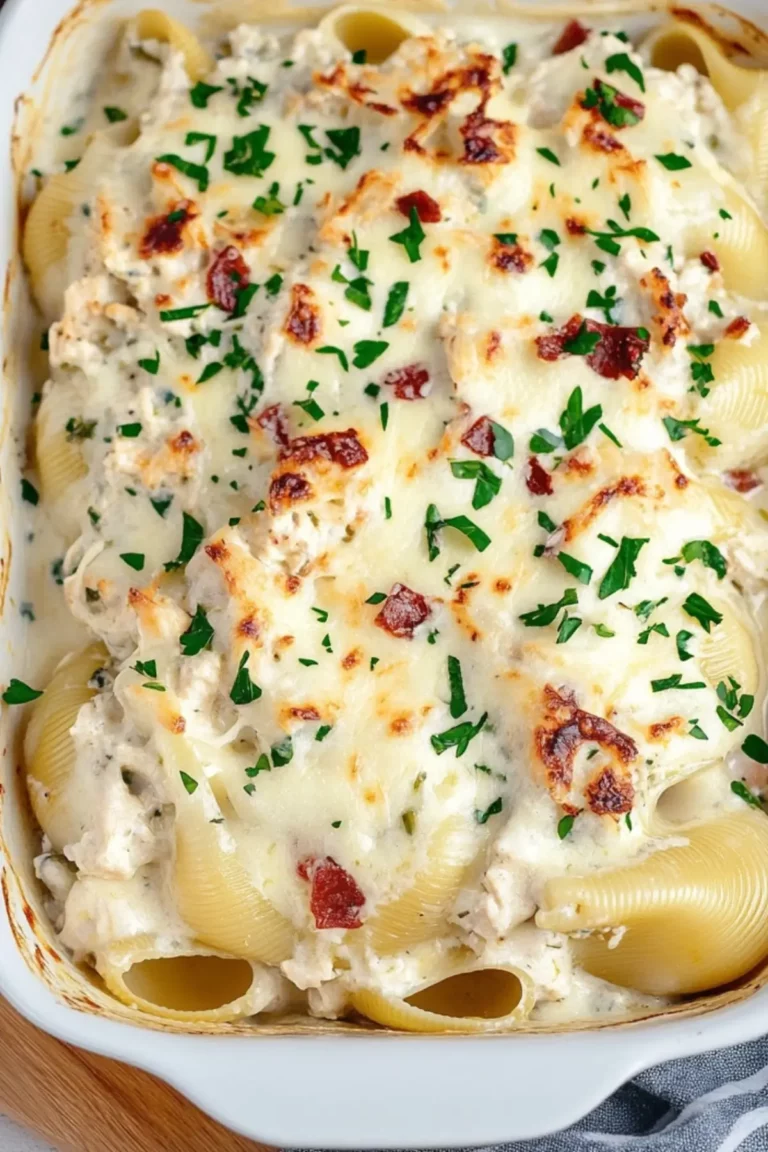 Chicken Alfredo Stuffed Shells