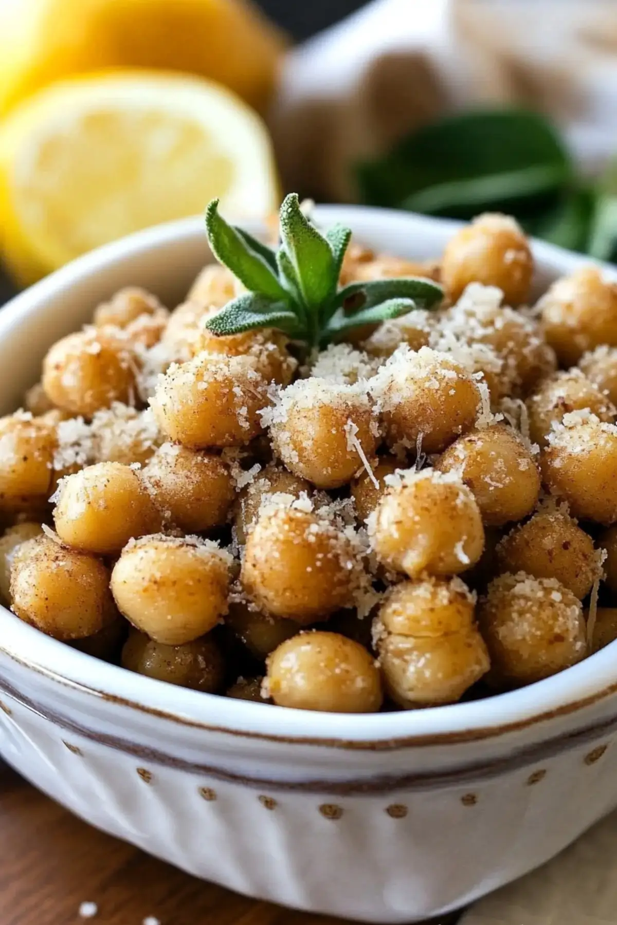 Crispy Parmesan Chickpeas