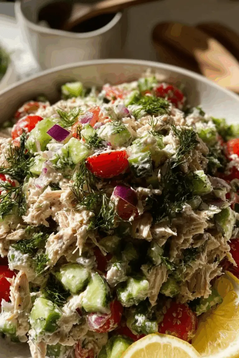 Greek Tzatziki Chicken Salad - healthy meal prep