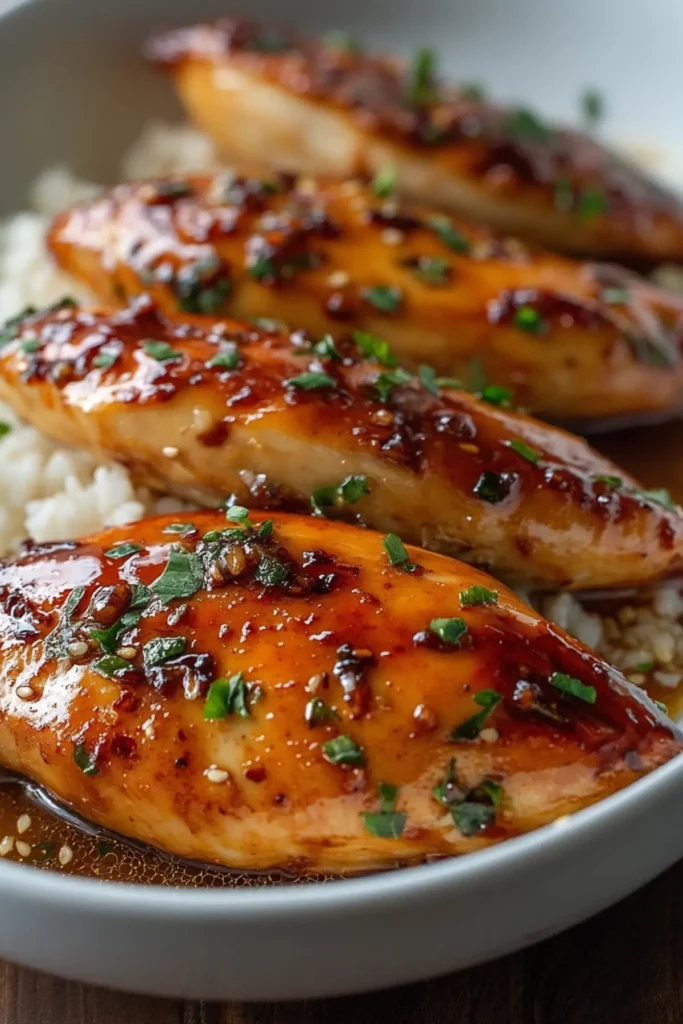 Honey Garlic Chicken Breast recipe with a flavorful honey garlic sauce