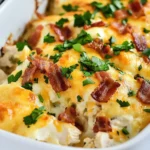 Keto Chicken Bacon Ranch Casserole