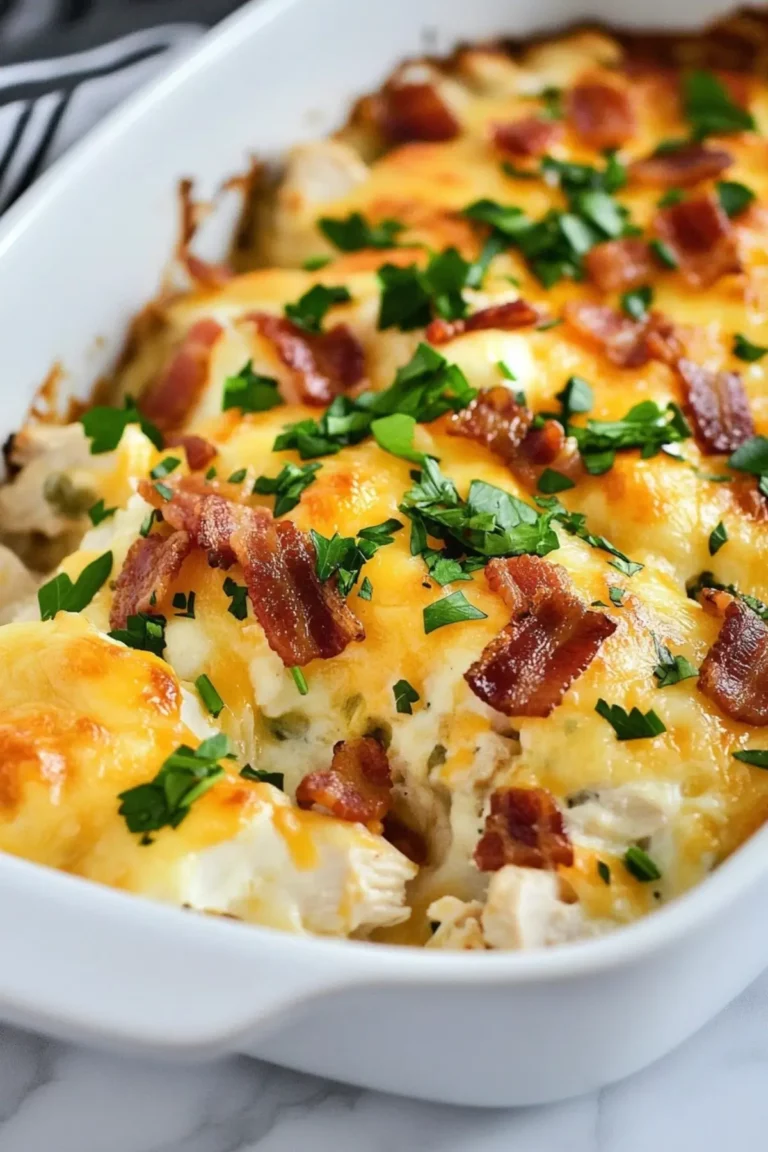 Keto Chicken Bacon Ranch Casserole