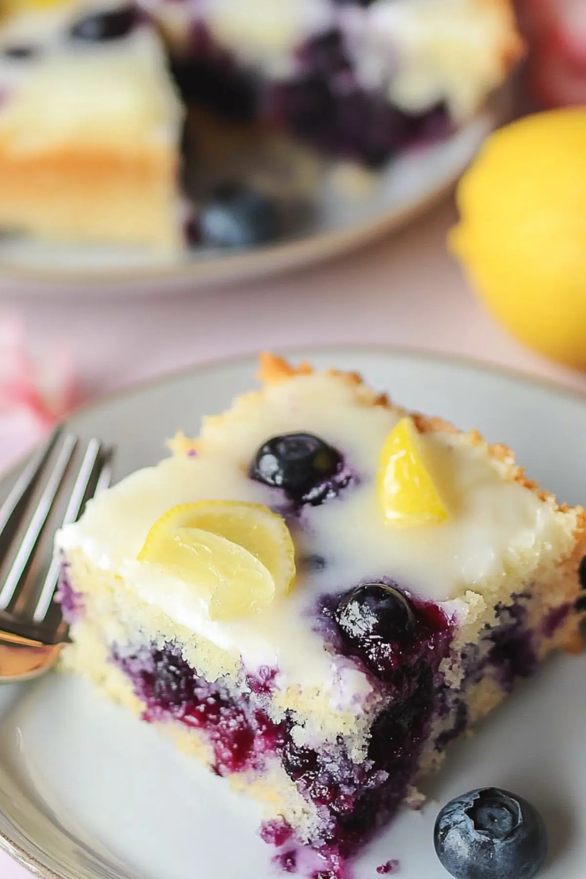 Lemon Blueberry Sheet Cake