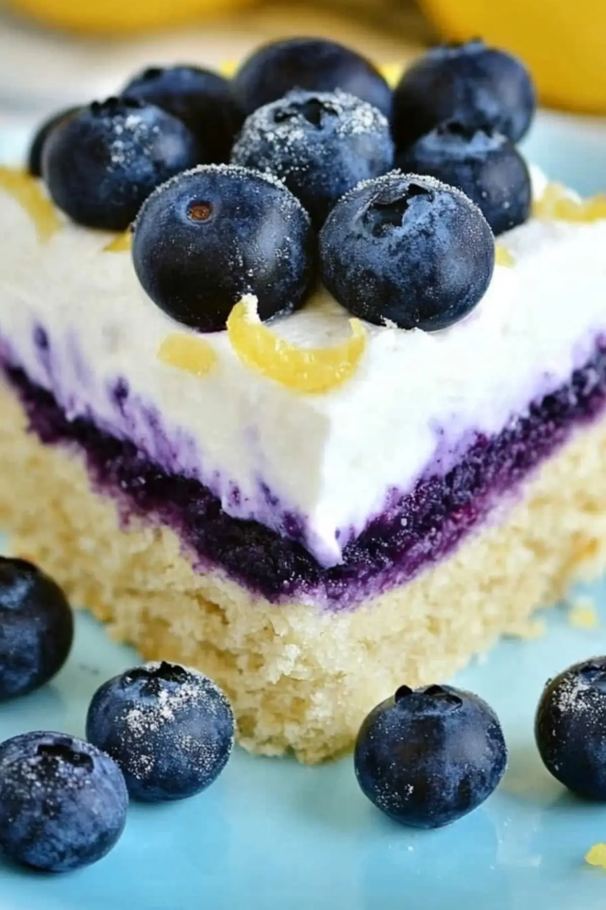 No Bake Lemon Blueberry Dessert