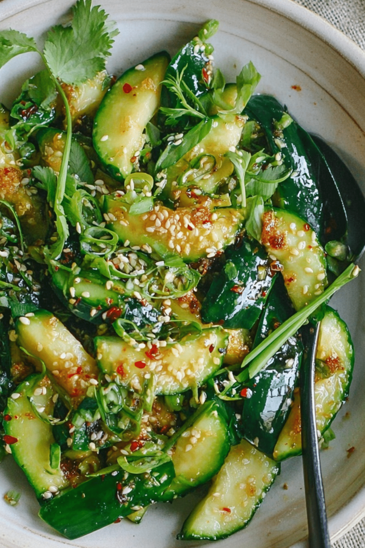 Smashed Asian Cucumber Salad - Refreshing Summer Recipe