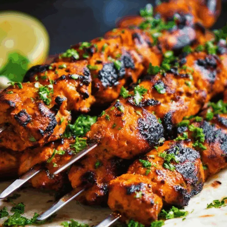 Tandoori Chicken Tikka Kebab Skewers – Easy Recipe (5 Steps)