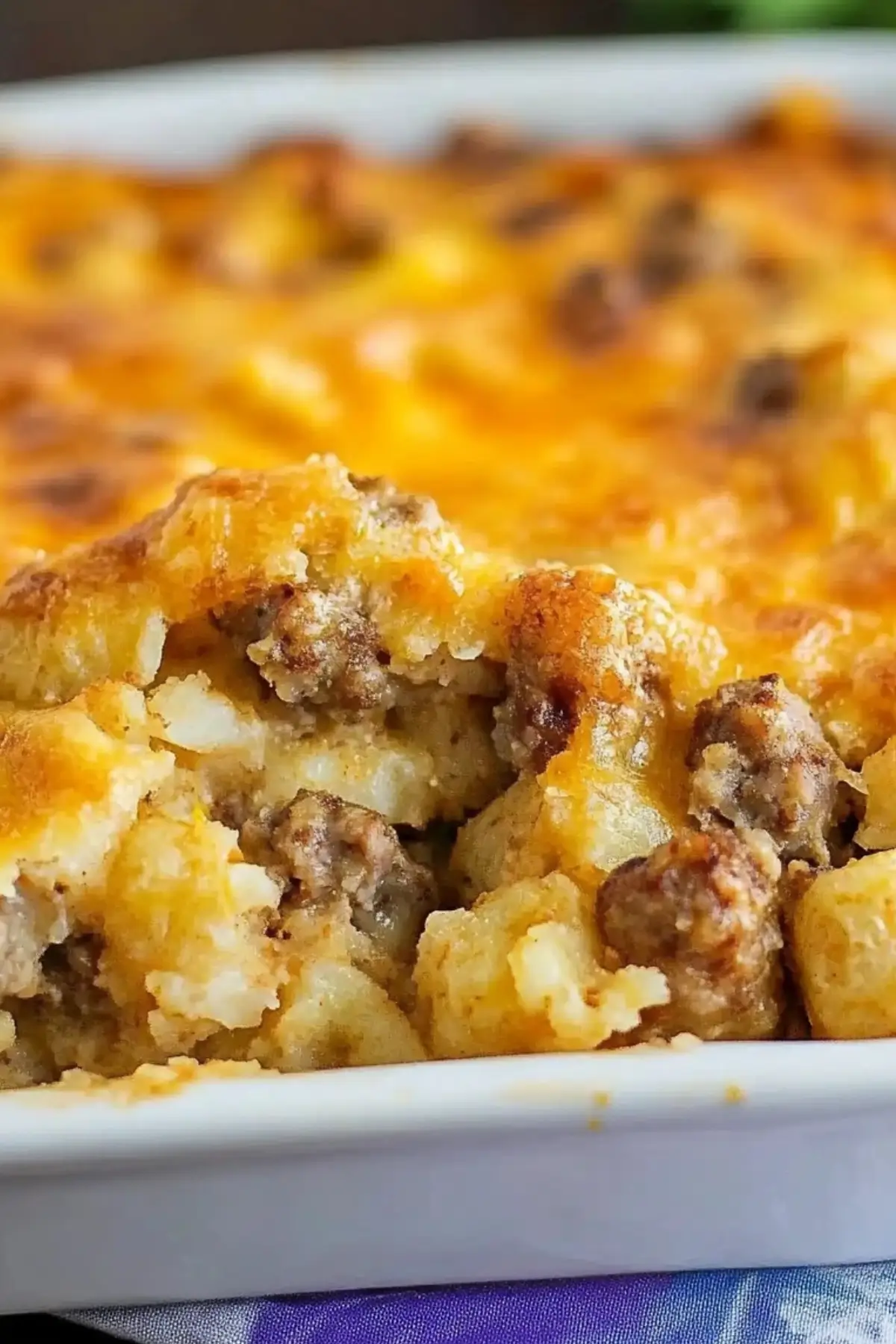 Tater Tot Sausage Breakfast Casserole