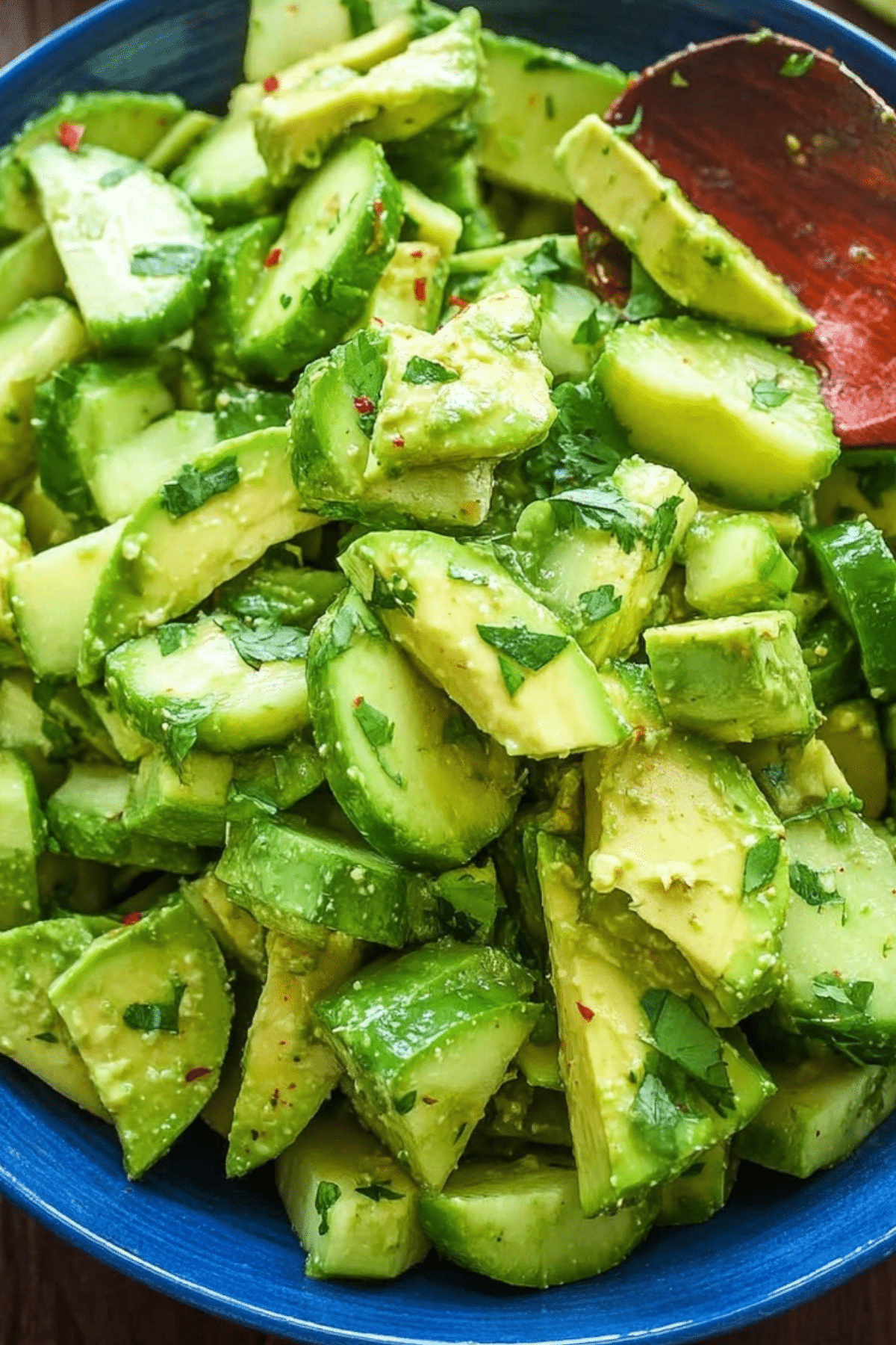 Avocado Cucumber Salad - A refreshing, healthy recipe with creamy avocado and crisp cucumbers.