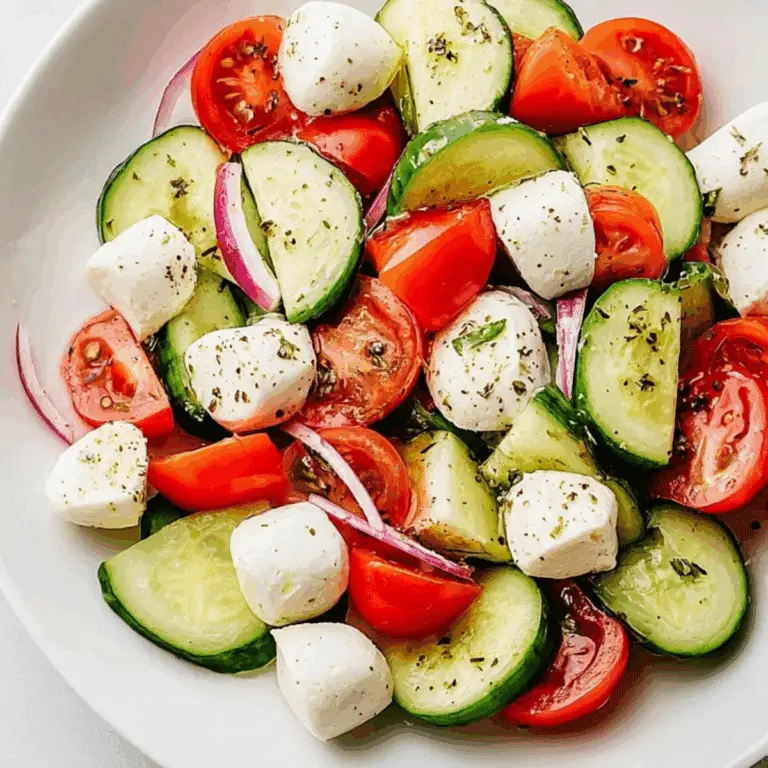 Cucumber Caprese Salad – Easy and Fresh Recipe