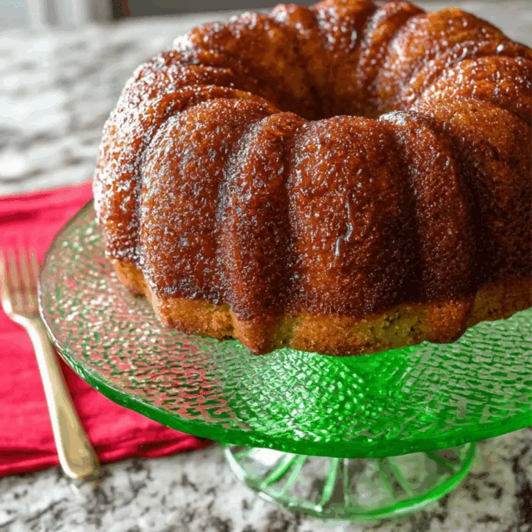 Bundt Pan Zucchini Bread with cinnamon and pecans
