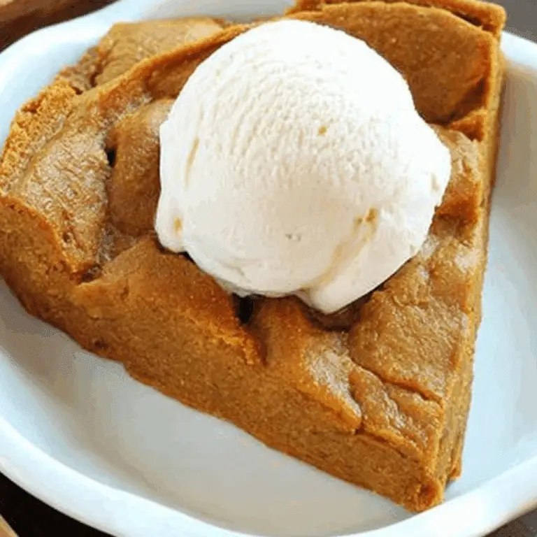 Crustless Pumpkin Pie recipe with creamy filling and healthy ingredients