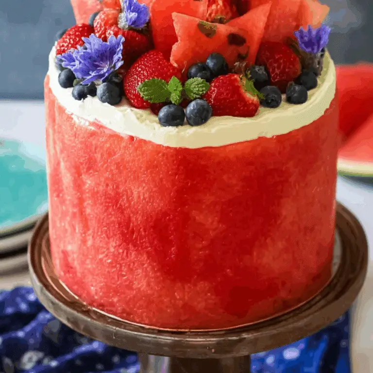 Fresh Watermelon Cake – Best Summer Dessert for Hot Days