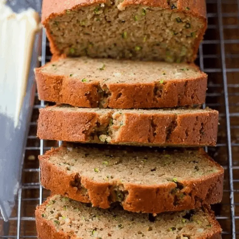 Greek Yogurt Zucchini Bread fresh from the oven, healthy and moist