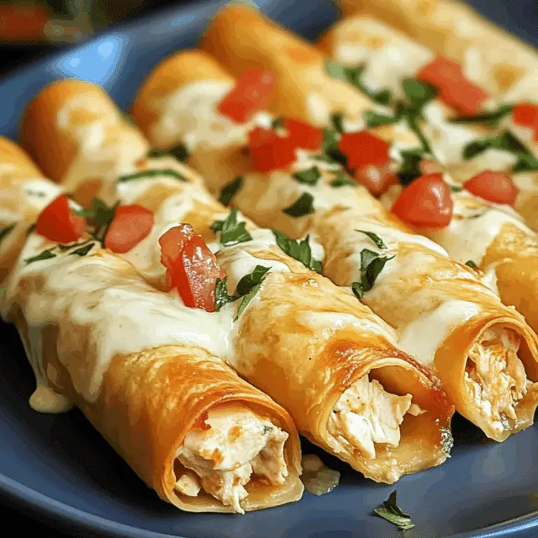 Cream Cheese Chicken Taquitos with crispy golden tortillas