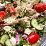 Mediterranean Tuna Salad - healthy and refreshing no mayo recipe