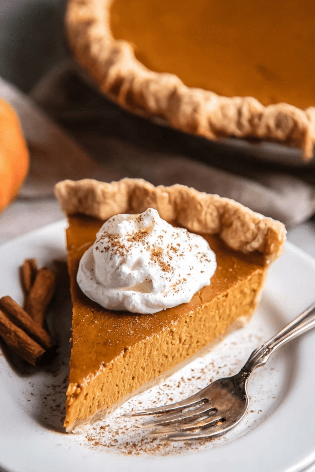 Pumpkin Pie Recipe with flaky crust and creamy spiced filling