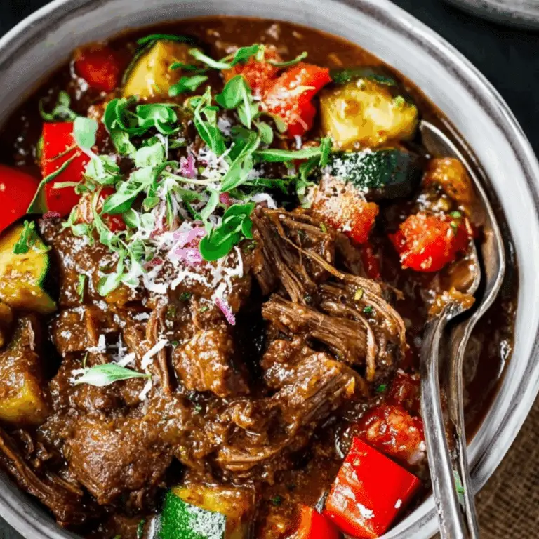 Slow Cooked Summer Beef Casserole with couscous and fresh vegetables