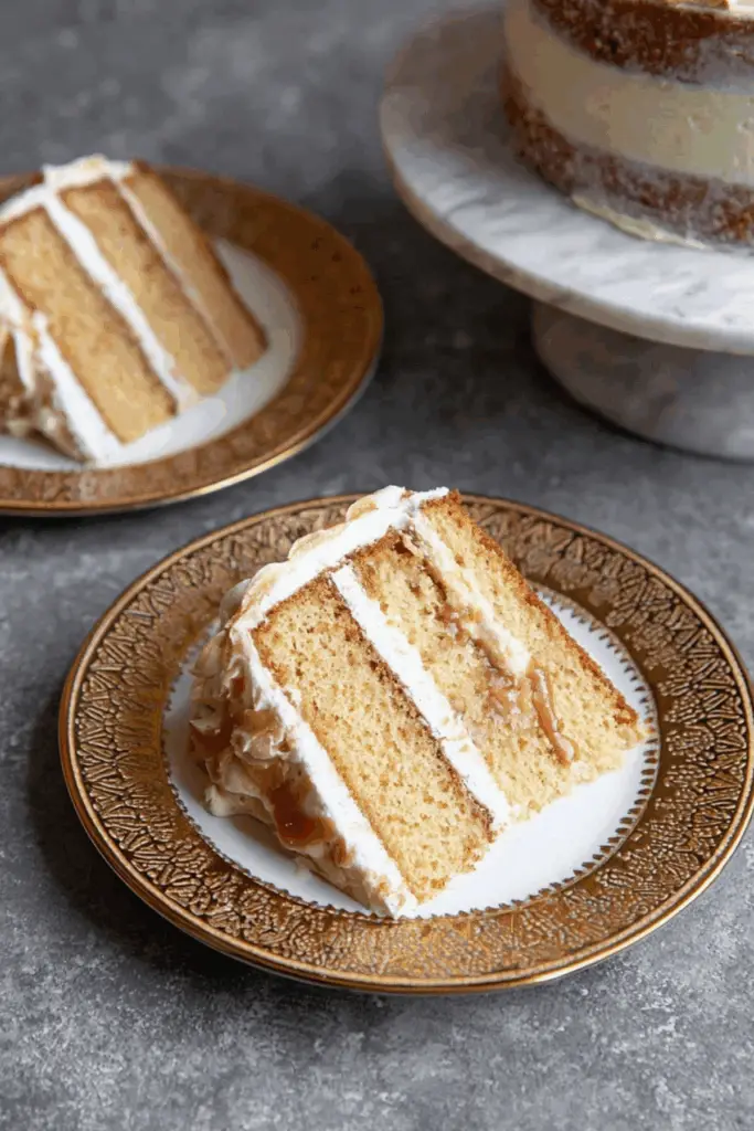Apple Cider Cake with Salted Caramel Buttercream