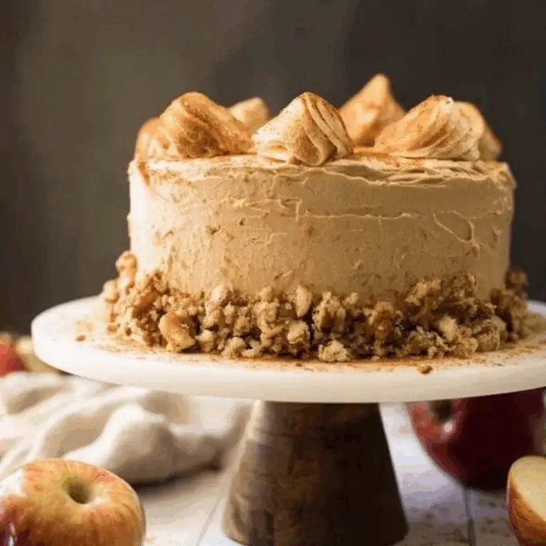 Apple Cider Cake with Salted Caramel Buttercream