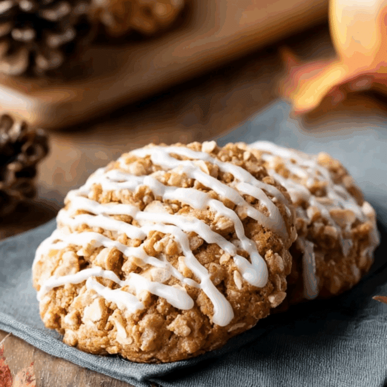 Apple Crisp Cookies recipe featuring caramelized apples and oats