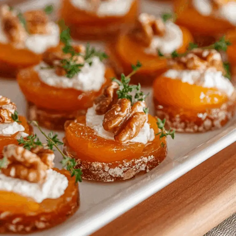 Apricot and Goat Cheese Appetizers – Perfect party snack