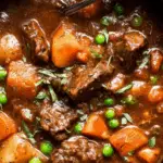 Beef Stew Recipe with tender beef and vegetables in a rich broth