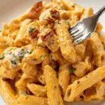buffalo chicken pasta creamy and spicy dish