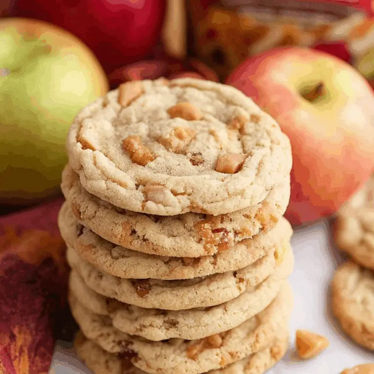 Caramel Apple Cider Cookies fresh from the oven