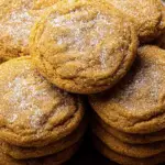Chewy Pumpkin Cookies with spiced sugar topping