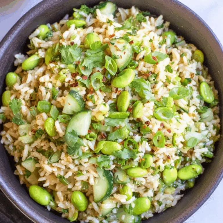 Cucumber Edamame Rice Salad: Easy  Recipe