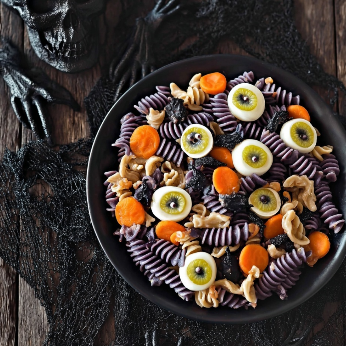 Halloween Pasta Salad – Easy and Spooky Recipe - ZazaCook