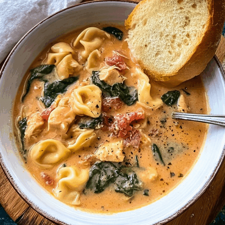 Marry Me Chicken Soup with creamy broth and vegetables