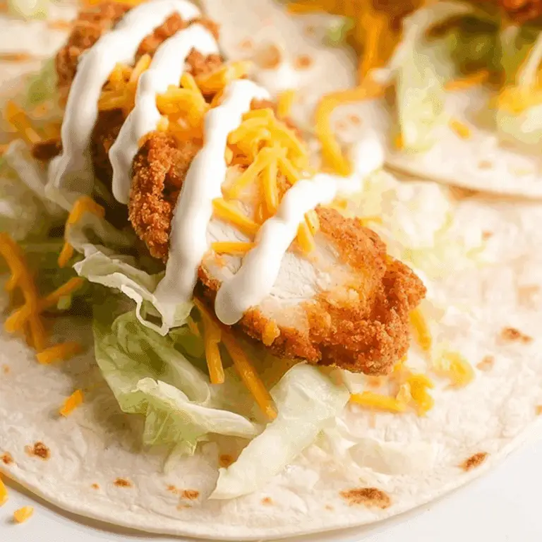 McDonald's Chicken Ranch Wrap served with crispy chicken, lettuce, and ranch dressing
