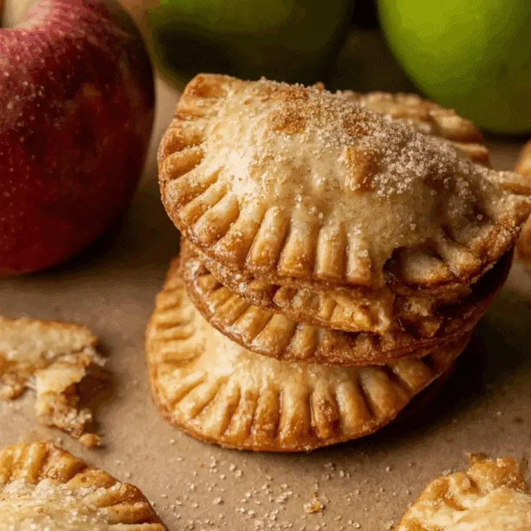 apple hand pies with flaky crust and sweet apple filling