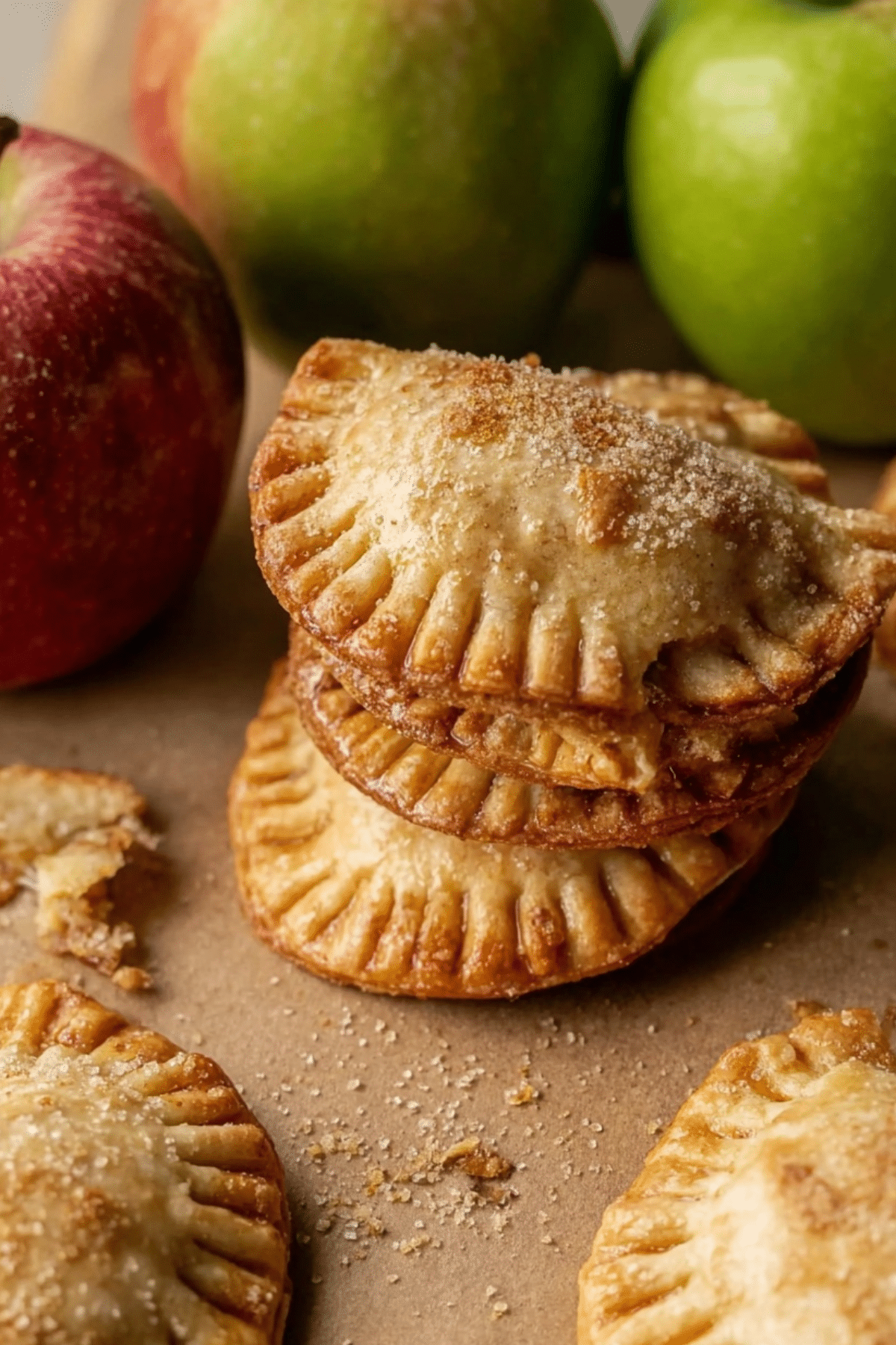 apple hand pies with flaky crust and sweet apple filling