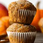 Pumpkin Muffins fresh from oven with golden tops