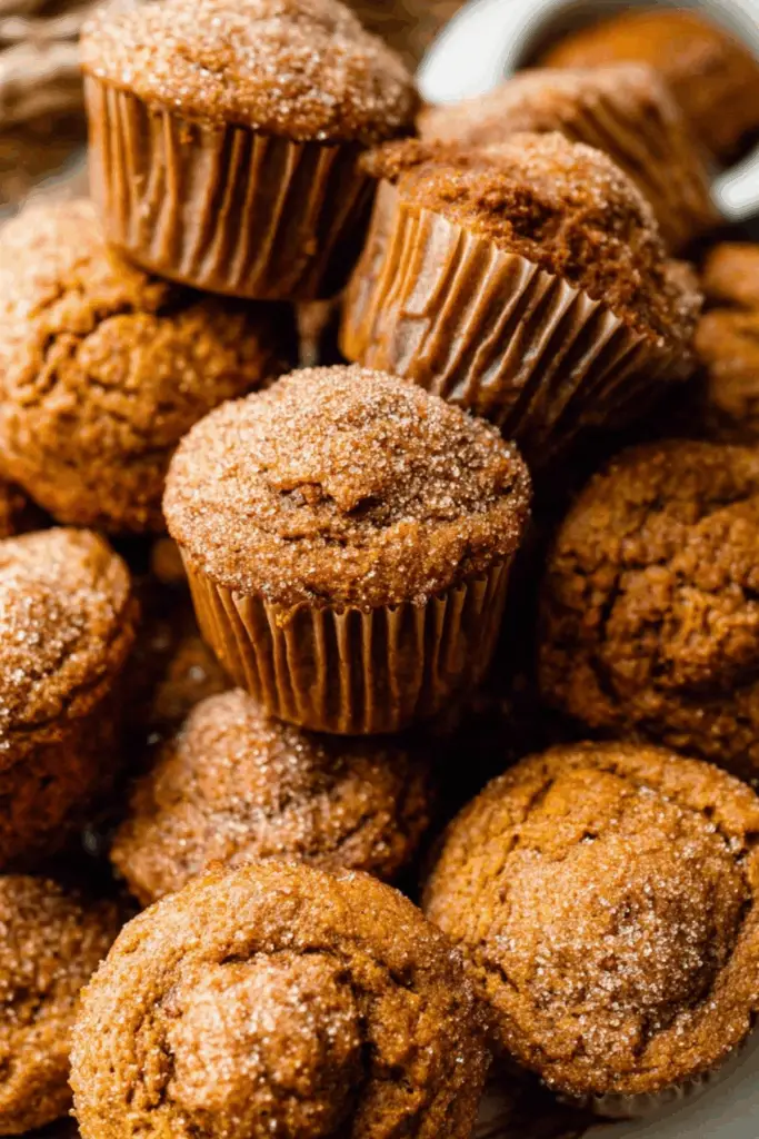 Pumpkin Muffins fresh from oven with golden tops