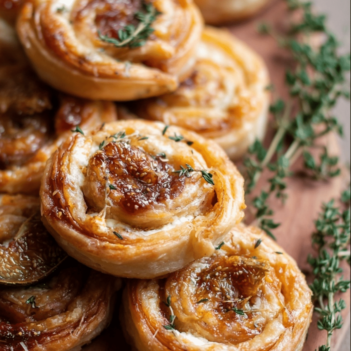 Fig and Goat Cheese Pinwheels - Simple & Delicious Recipe - ZazaCook