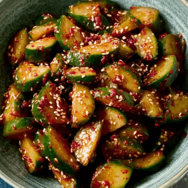Spicy Korean Cucumber Salad –  Easy Recipe