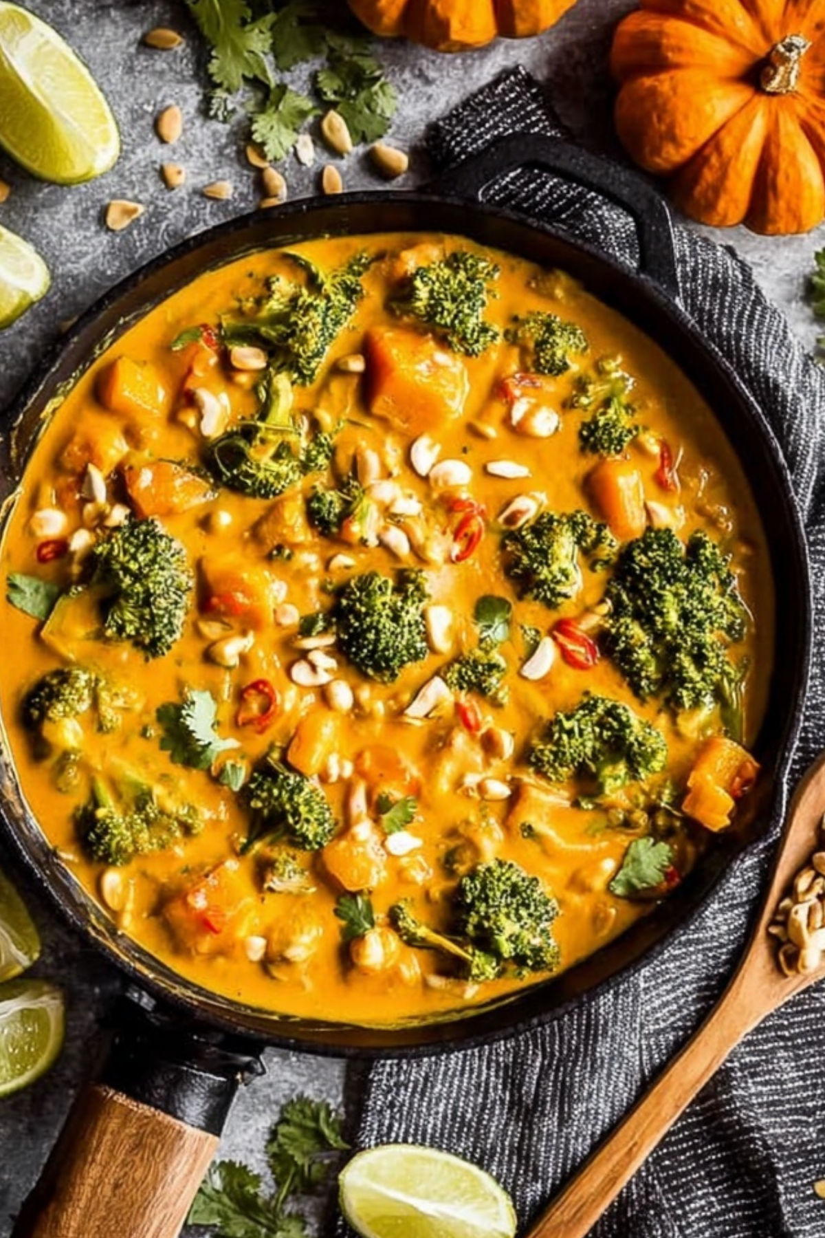 Thai Pumpkin Curry recipe with chicken and vegetables