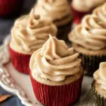 Apple Cider Cupcakes with Spiced Buttercream Frosting